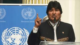 Morales pide a la ONU tomar “medidas drásticas” contra EEUU