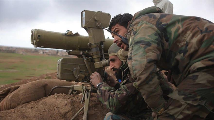 Soldados del Ejército sirio en la provincia oriental de Deir Ezzor.