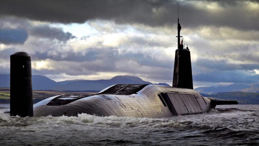 El submarino nuclear HMS Vigilant, de la Marina Real británica.