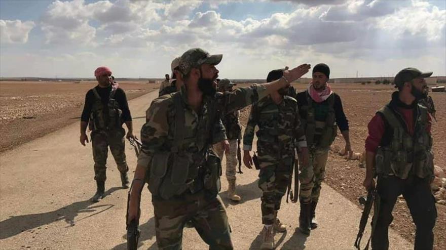 Fuerzas sirias avanzan ante el grupo terrorista EIIL (Daesh, en árabe).