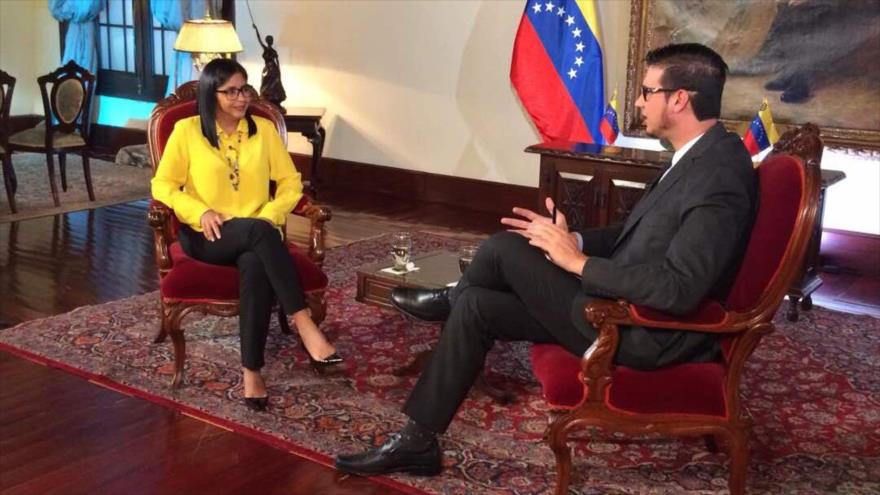 Delcy Rodríguez: ANC tiene más legitimidad que Santos