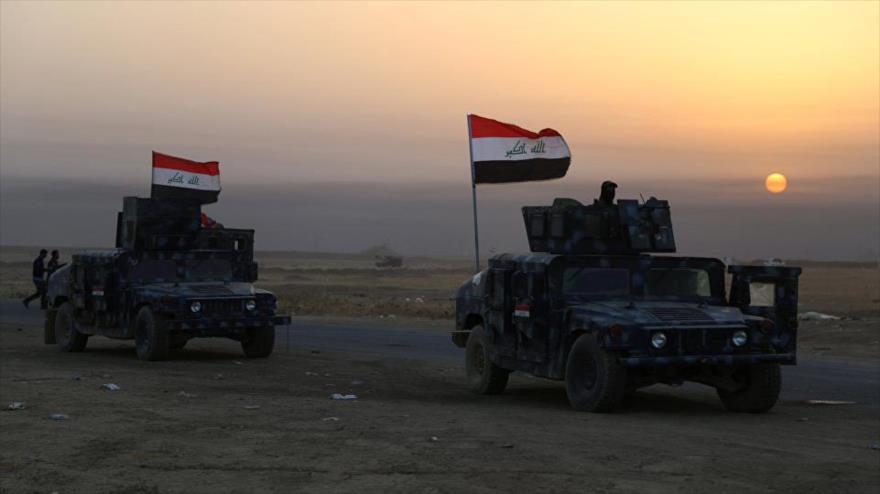 Fuerzas iraquíes desplegadas en una zona en el norte del país.