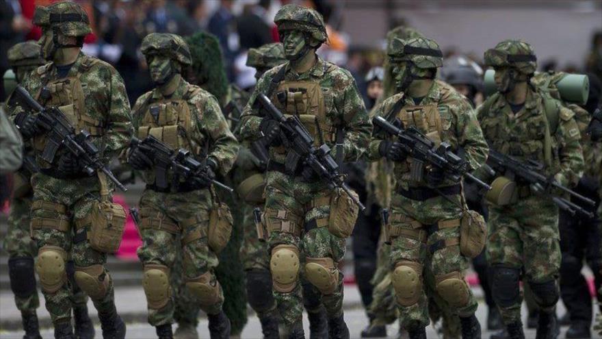 Integrantes de las Fuerzas Armadas de Colombia.