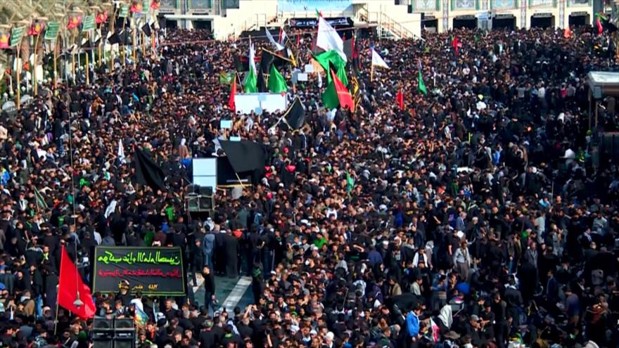 Peregrinos iraníes se dirigen a Karbala para conmemorar Arbaín