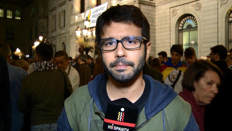 Continúan protestas contra encarcelamiento del Gobierno catalán