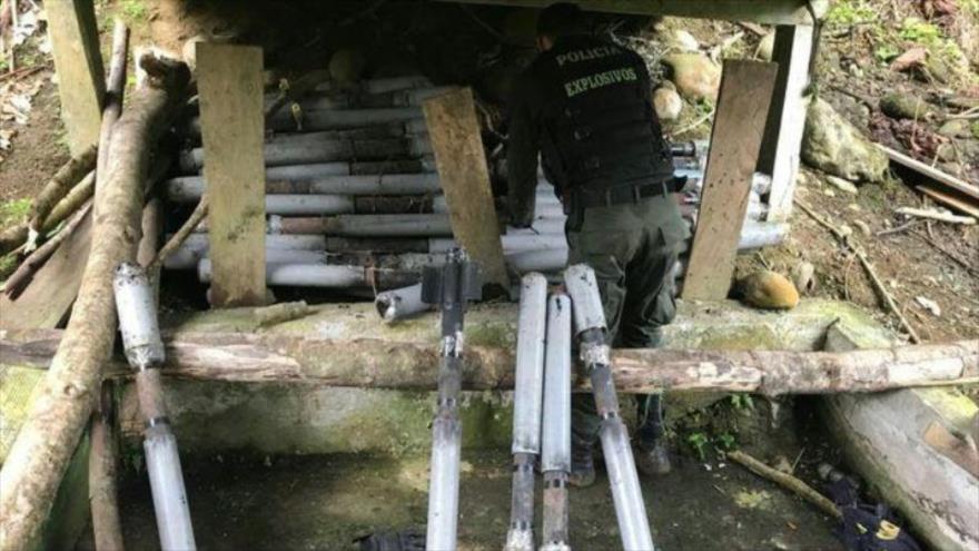 Vídeo: Colombia halla arsenal de armas de disidentes de las FARC