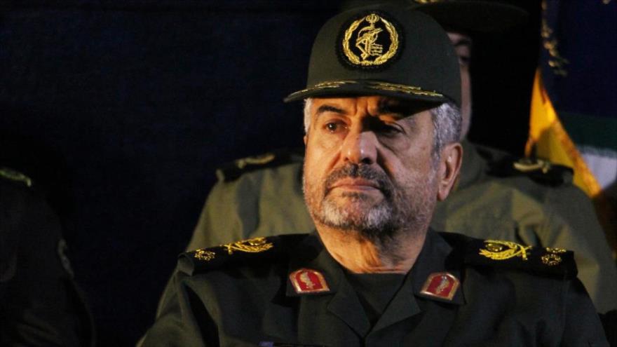 El comandante en jefe del Cuerpo de Guardianes de la Revolución Islámica (CGRI), el general de división Mohamad Ali Yafari.