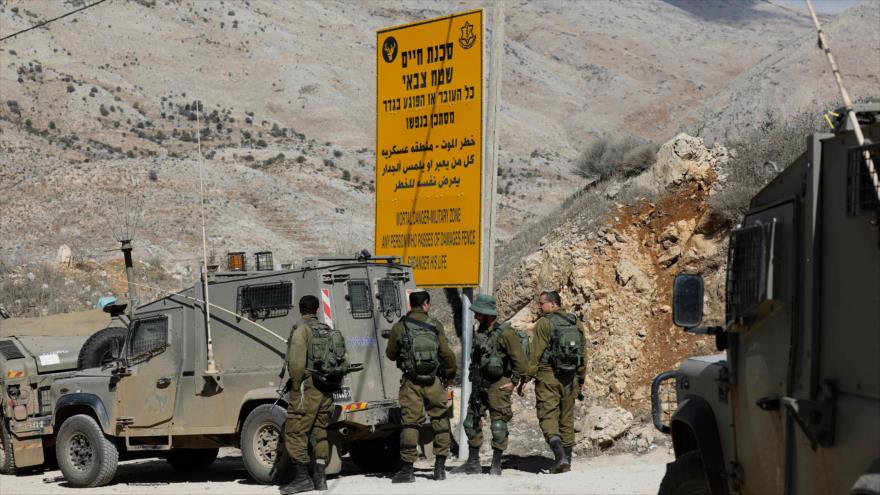 Patrullas israelíes desplegadas cerca del territorio sirio, 3 de noviembre de 2017.