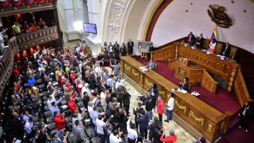 Una sesión de la Asamblea Nacional Constituyente (ANC) de Venezuela, 6 de noviembre de 2017.