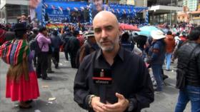 Manifestantes apoyan nueva postulación de Morales