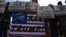 Filipinos protestan contra el ‘sexista, racista y militarista’ Trump