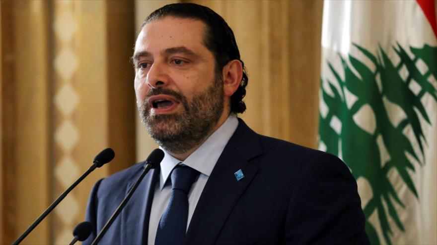 El primer ministro libanés, Saad Hariri, durante una rueda de prensa en Beirut, la capital, 20 de octubre de 2016.
