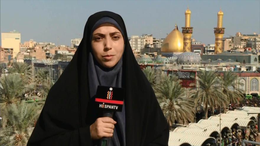 Musulmanes conmemoran Arbaín en la ciudad iraquí de Karbala