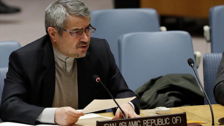 El representante permanente de Irán ante la Organización de las Naciones Unidas (ONU), Qolamali Joshru.