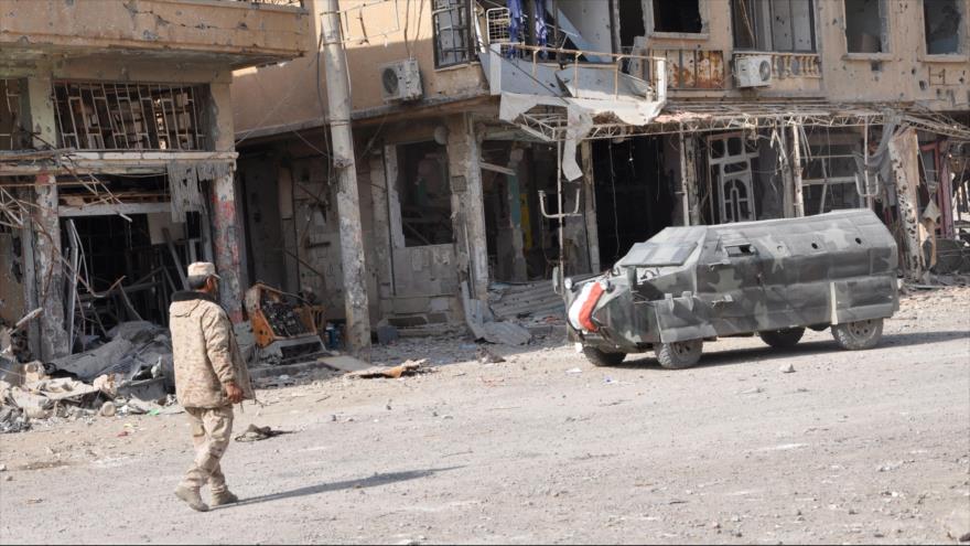 Una vista general de la ciudad oriental siria de Deir Ezzor, 4 de noviembre de 2017.