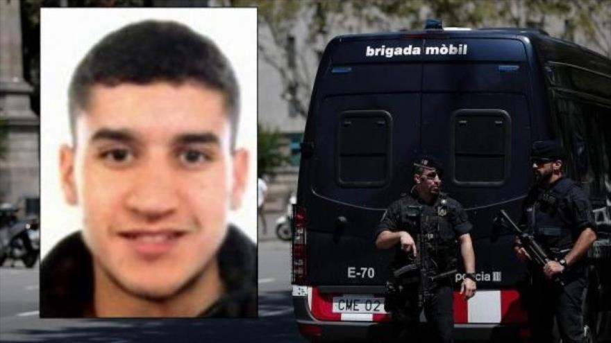 Imagen del autor del atentado terrorista de Barcelona, Yunes Abu Yakub, cuyo acto está bajo investigación de las fuerzas de seguridad españolas.