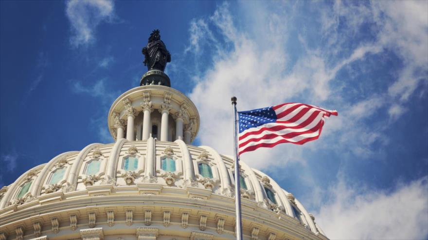 El Capitolio de EE.UU., que alberga las dos cámaras del Congreso del país, Washington D. C., capital.	