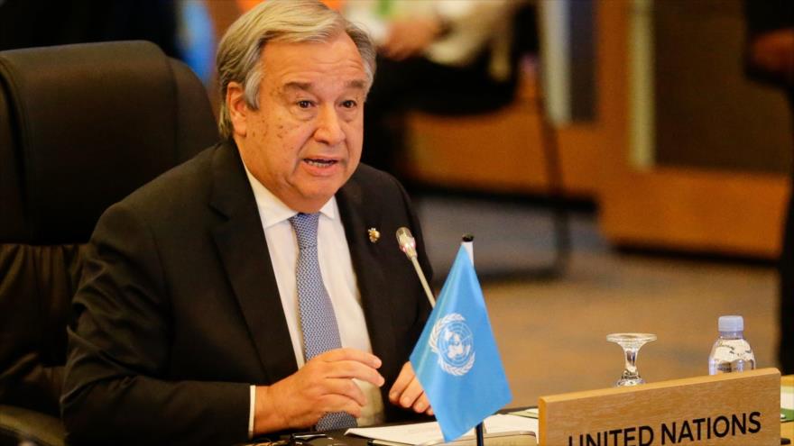 El secretario general de la ONU, Antonio Guterres, da un discurso en Manila, Filipinas, 13 de noviembre de 2017.