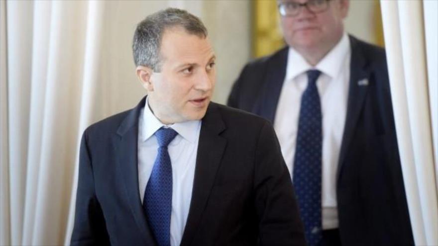 El ministro de Asuntos Exteriores de El Líbano, Yebran Basil, 10 de junio de 2016.