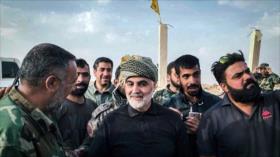 General Soleimani participa en fiestas de liberación de Abu Kamal