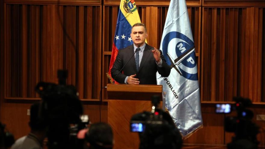 El fiscal general de Venezuela, Tareck William Saab, en conferencia de prensa, Caracas, 20 de noviembre de 2017.