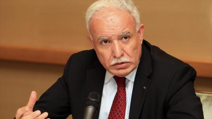 El ministro palestino de Exteriores, Riyad Al-Malki.