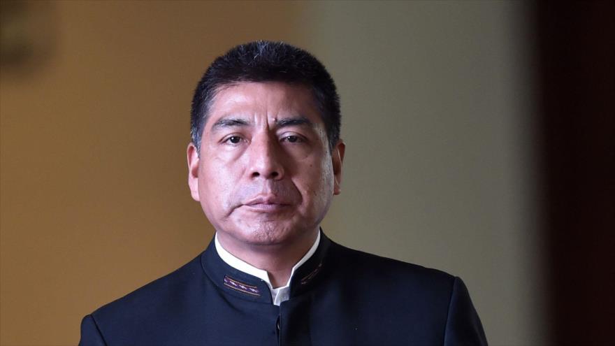 El canciller boliviano Fernando Huanacuni asiste a la 47 Asamblea General de la OEA en Cancún, México, 20 de junio de 2017. 