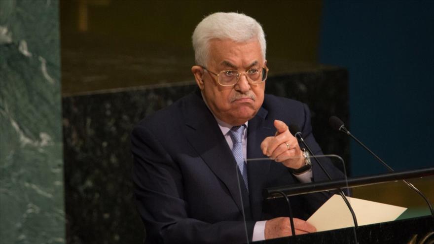 El presidente de Palestina, Mahmud Abás, ofrece un discurso en la 72 Asamblea General de las Naciones Unidas (AGNU), 20 de septiembre de 2017.