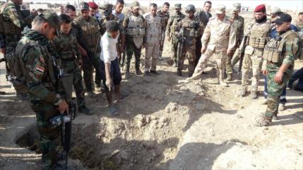 Ejército iraquí halla fosa común en Mosul con restos de 73 izadíes