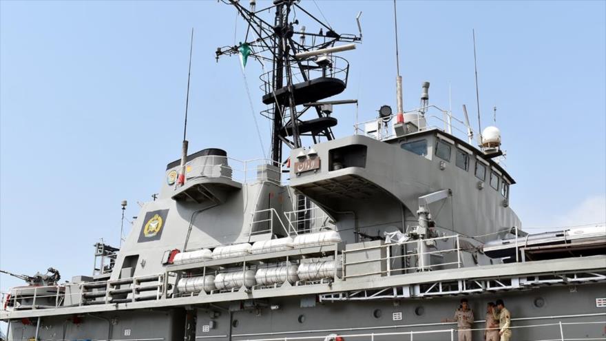 El buque de guerra logístico iraní Lavan.