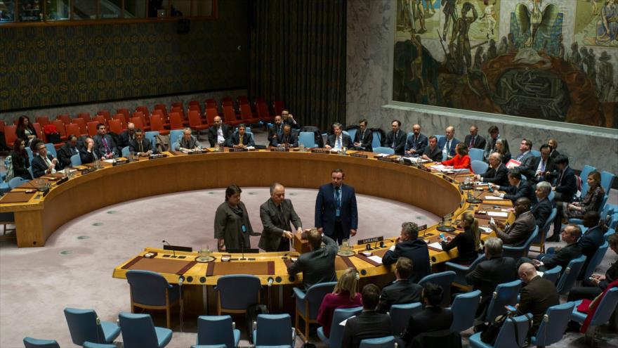 Una reunión del Consejo de Seguridad de la ONU en Nueva York, EE.UU., 13 de noviembre de 2017.