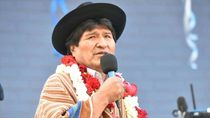 El presidente de Bolivia, Evo Morales, durante un acto público en el departamento de Cochabamba, 28 de noviembre de 2017.