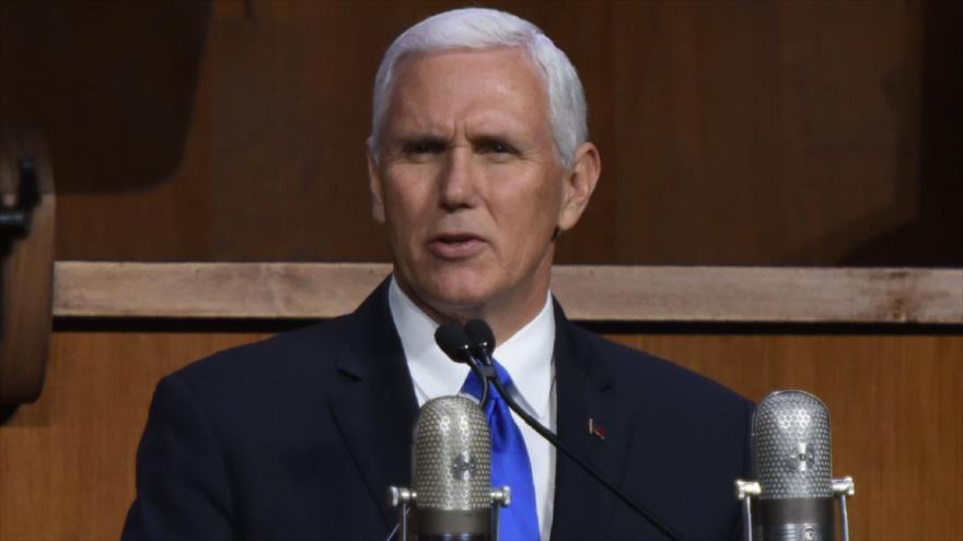 El vicepresidente estadounidense, Mike Pence, en Nueva York, noroeste de Estados Unidos, 28 de noviembre de 2017.