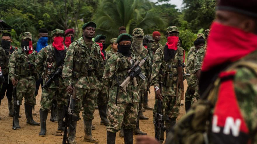 El Frente de Guerra Occidental Omar Gómez del Ejército de Liberación Nacional (ELN), en el departamento de Choco, Colombia, 20 de noviembre de 2017.