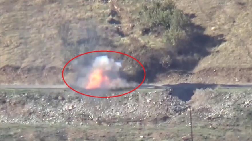Vídeo: PKK destruye un blindado de Ejército turco con misil guiado