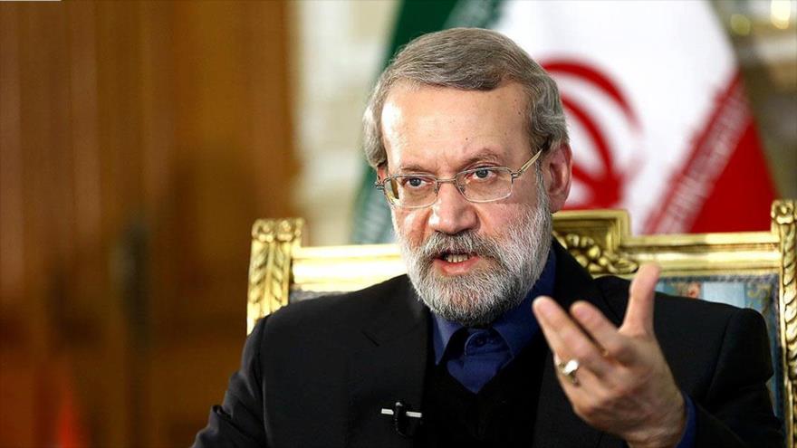 El presidente de la Asamblea Consultiva Islámica de Irán (Mayles), Ali Lariyani. 