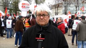 Manifestantes en Francia denuncian paro y precariedad