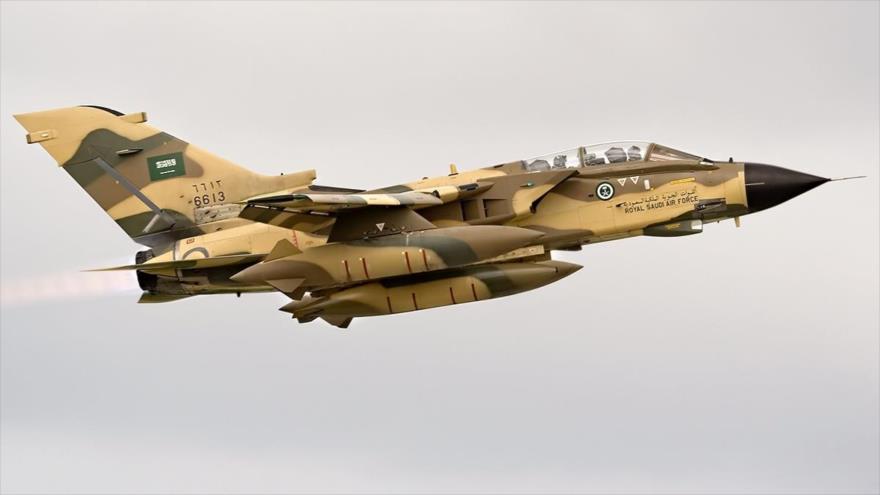 Un cazabombardero saudí modelo Panavia Tornado IDS, de producción británica.