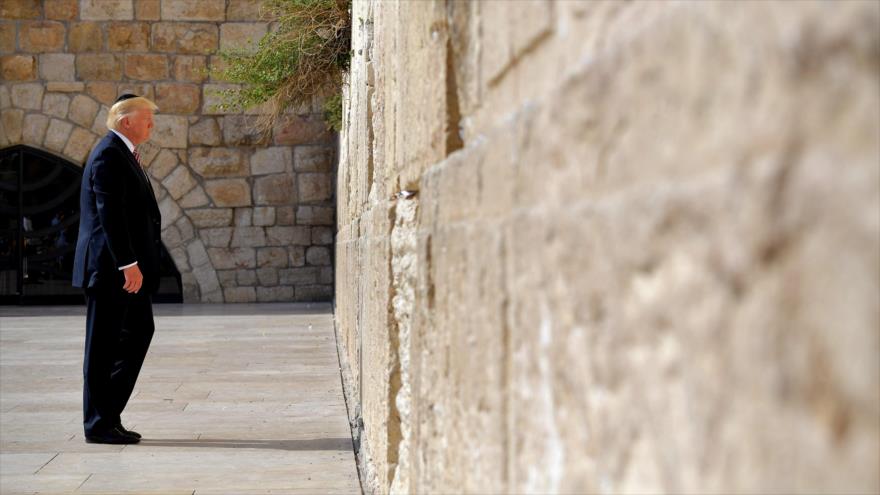 El presidente de Estados Unidos, Donald Trump, en Al-Quds (Jerusalén), 22 de mayo de 2017.