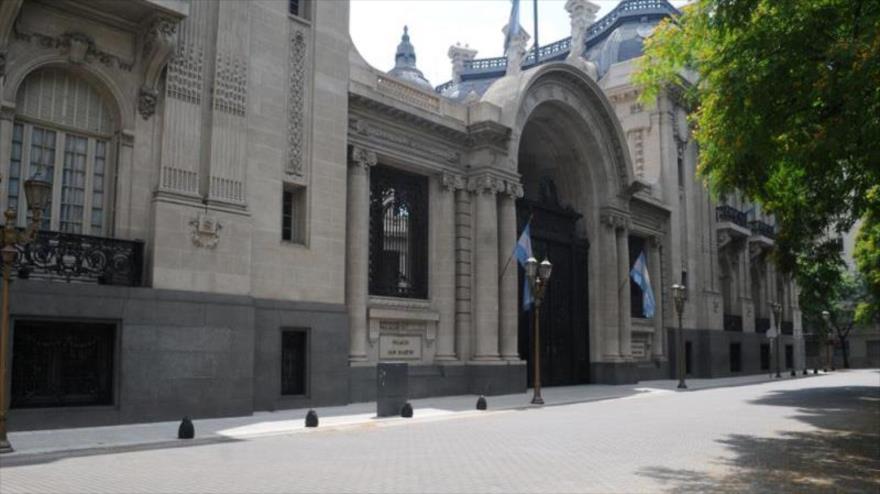 El Palacio San Martín, la sede ceremonial de la Cancillería de Argentina, en Buenos Aires, la capital.