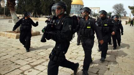 Fuerte despliegue de policías israelíes ante protestas palestinas