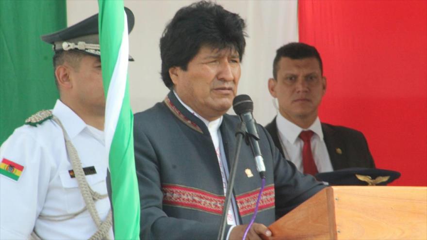 El presidente de Bolivia, Evo Morales, Santa Cruz, 8 de diciembre de 2017.