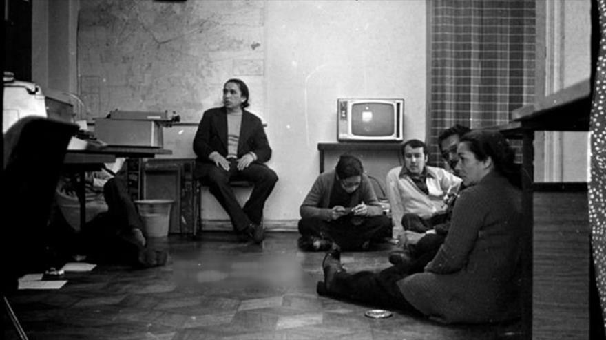 Augusto Carmona en Prensa Latina, 11 de septiembre de 1973.