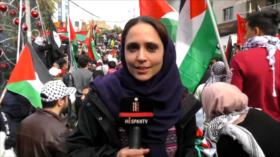 Libaneses y palestinos protestan frente a embajada de EEUU