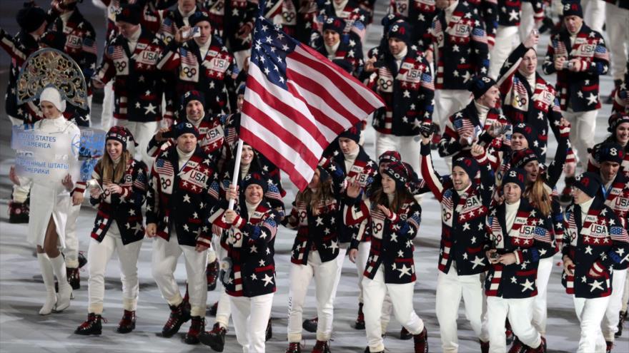 
La delegación deportiva estadounidense en los Juegos Olímpicos de Invierno de Sochi 2014, celebrado en Rusia.
