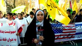 Estudiantes iraníes repudian la decisión de Trump sobre Al-Quds