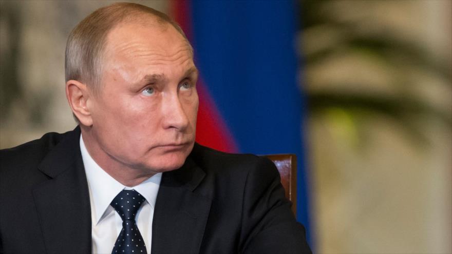 El presidente ruso, Vladimir Putin, en una conferencia de prensa en El Cairo (capital egipcia), 11 de diciembre de 2017.