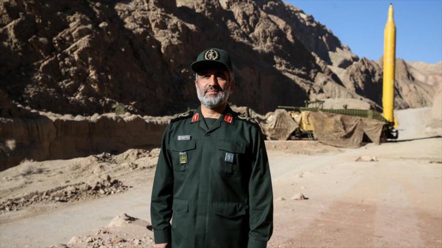El comandante de la División Aeroespacial del Cuerpo de Guardianes de la Revolución Islámica (CGRI) de Irán, el general de brigada Amir Ali Hayizade.