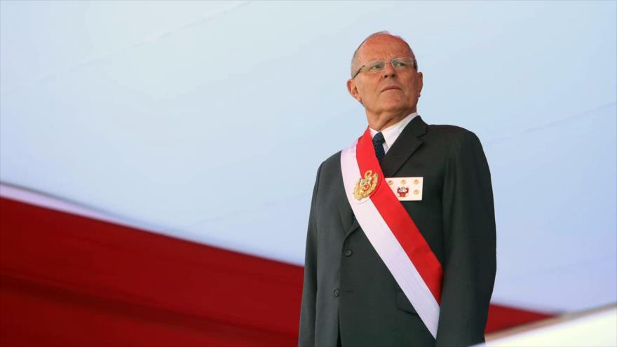 El presidente peruano, Pedro Pablo Kuczynski, en un acto oficial, Lima, 14 de diciembre de 2017.