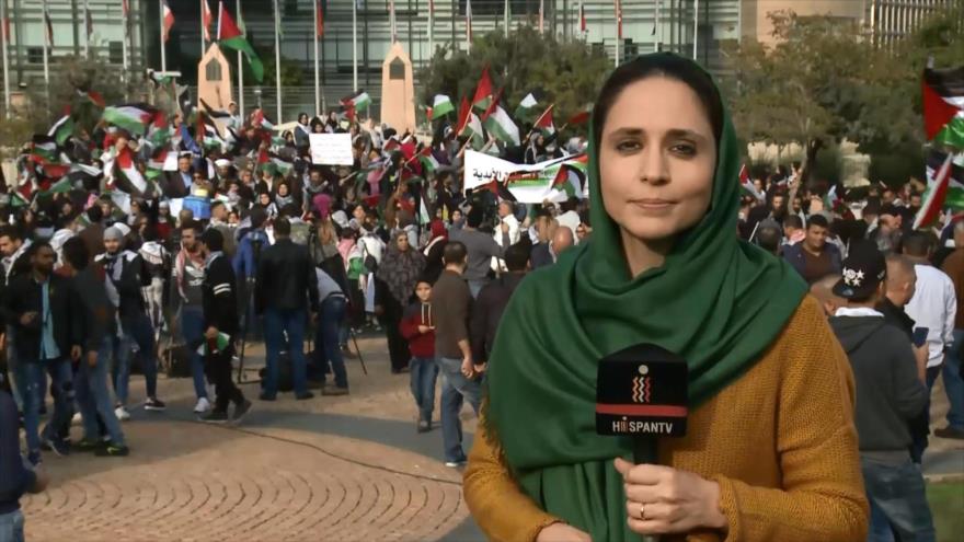 Continúan protestas en Beirut contra medida de Trump sobre Al-Quds
